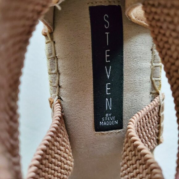 Steven By Steve Madden Espadrille Wedge Tan Color Sandal 7.5 - Picture 7 of 15